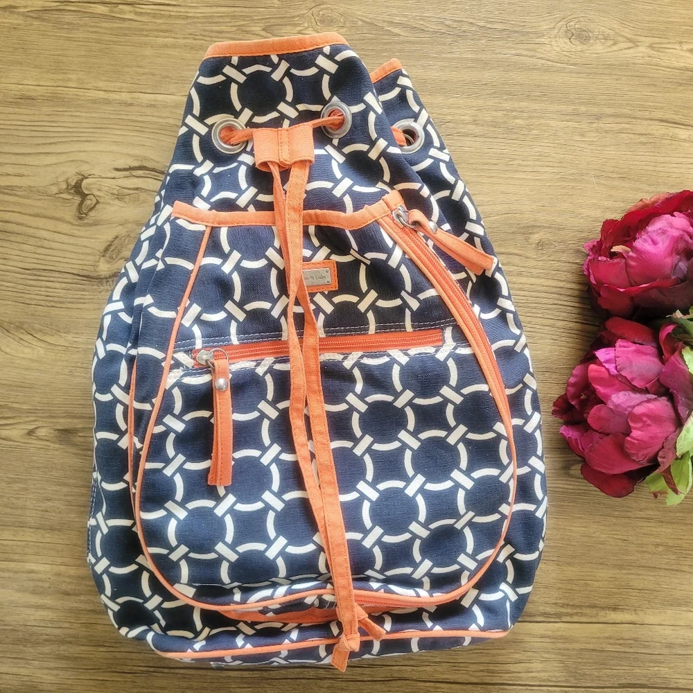 Ame & Lulu navy Game On Tennis backpack